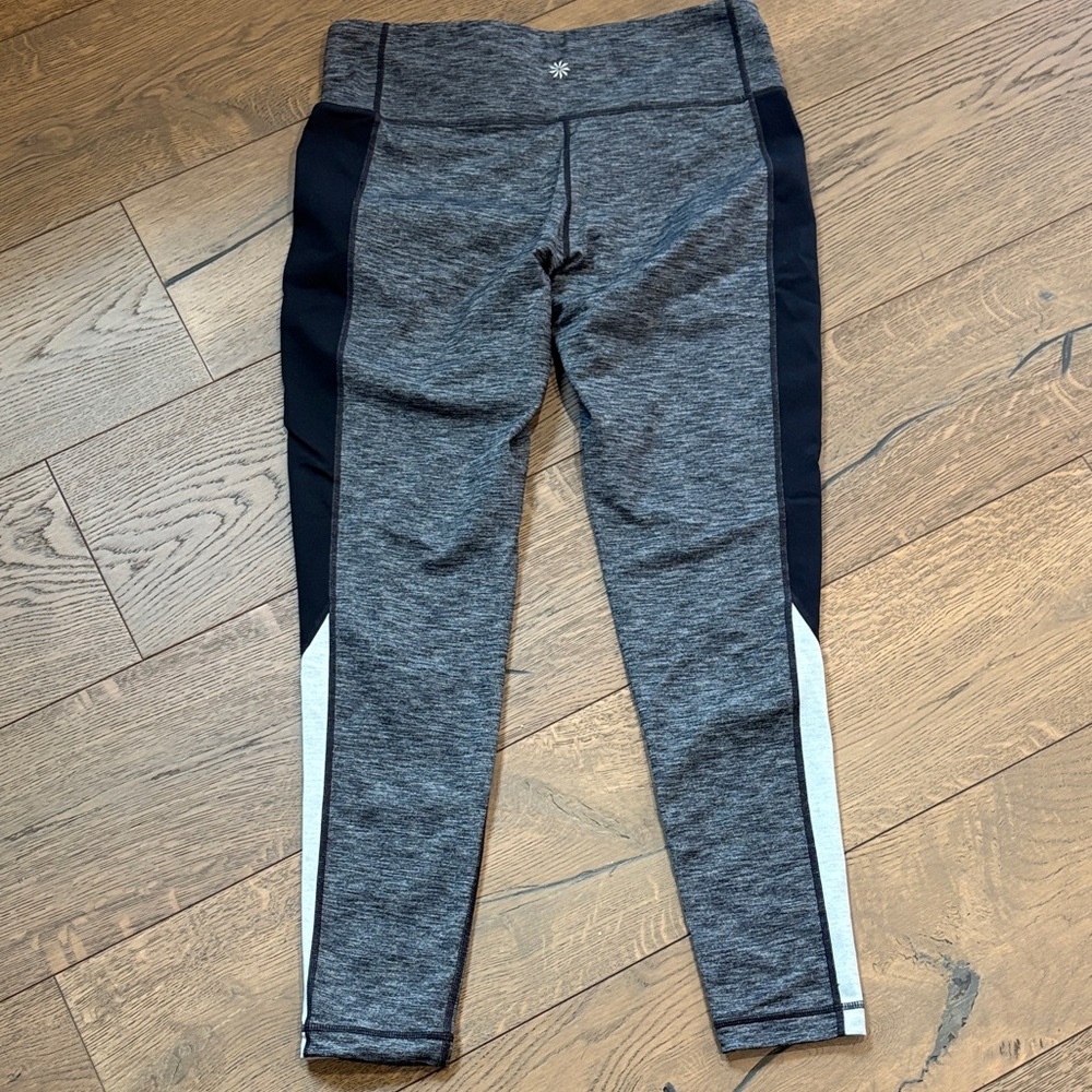 Athleta Heathered Gray Leggings Large - Picture 4 of 5